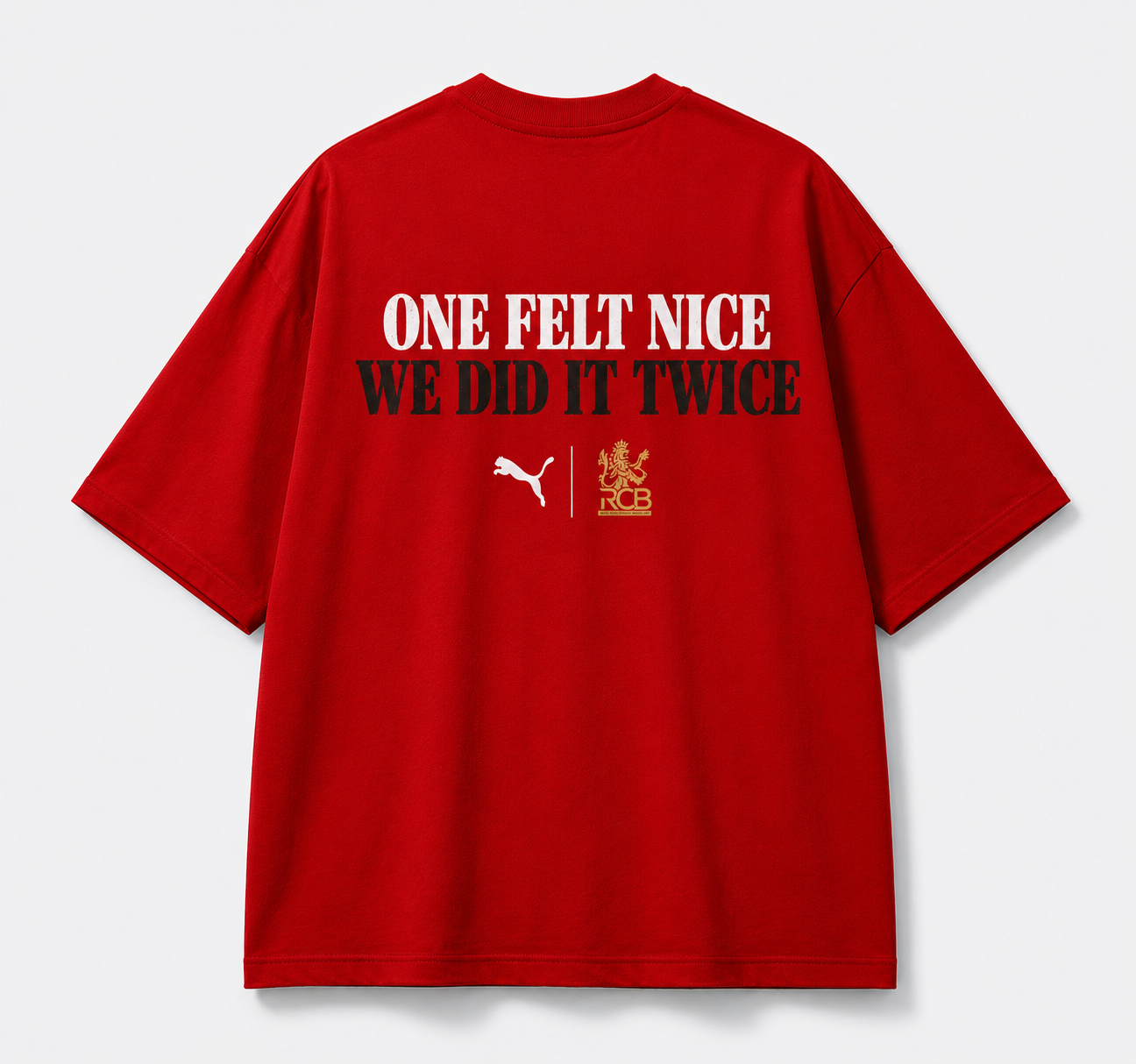 RCB Back-to-Back Champions Oversized Tee