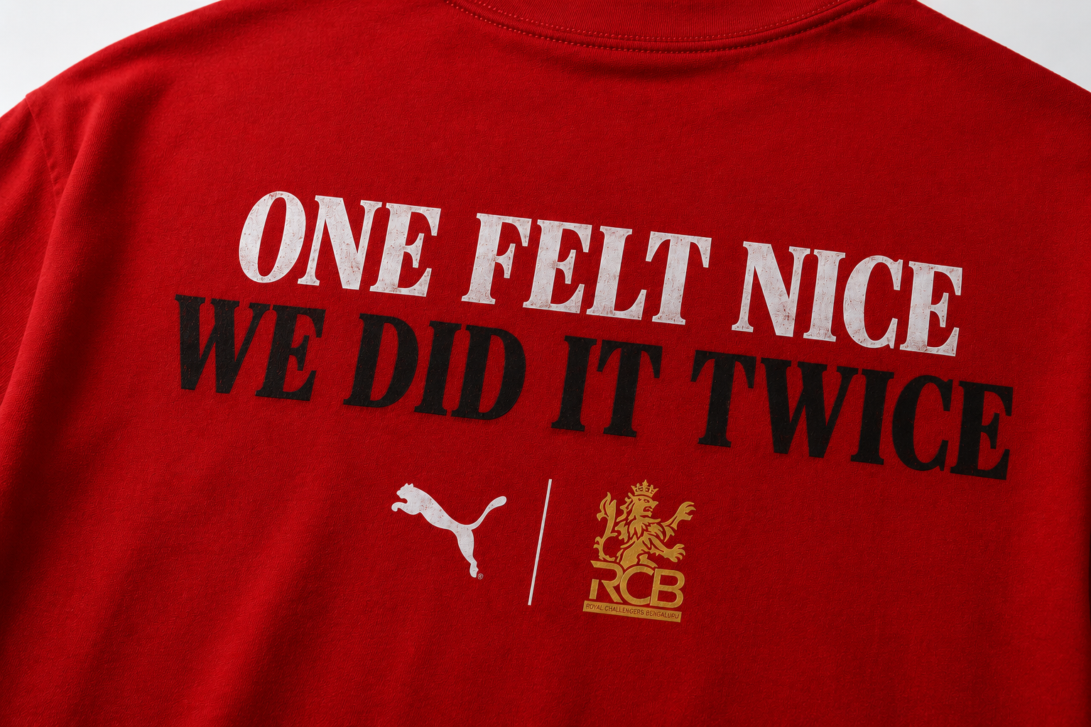 RCB Back-to-Back Champions Oversized Tee