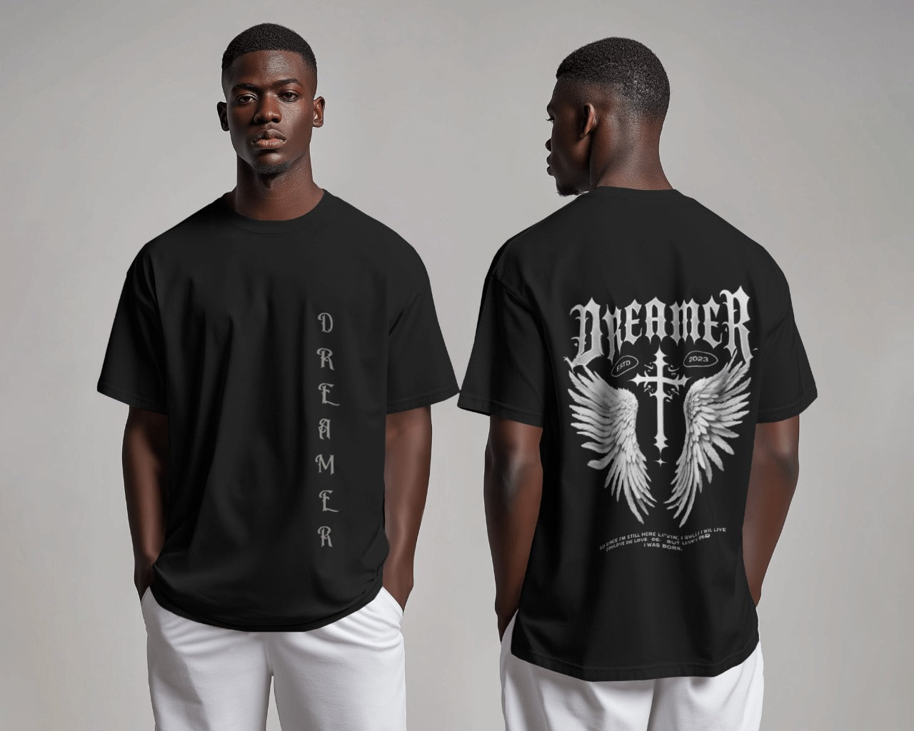 Dreamer  Oversized T-Shirt – | French Terry Cotton