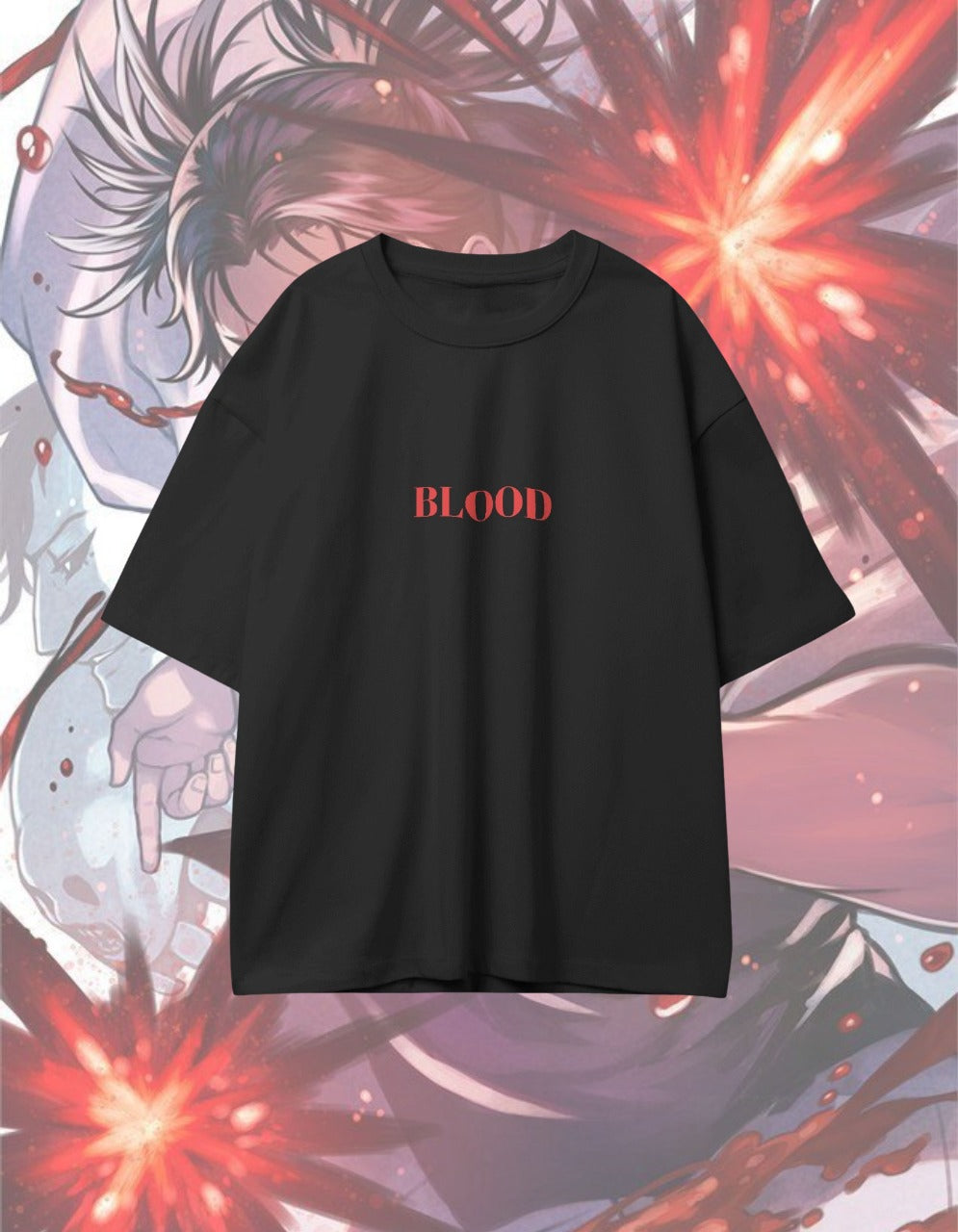 Cursed King Oversized T-Shirt – Inspired by JJK | Dark Anime Streetwear