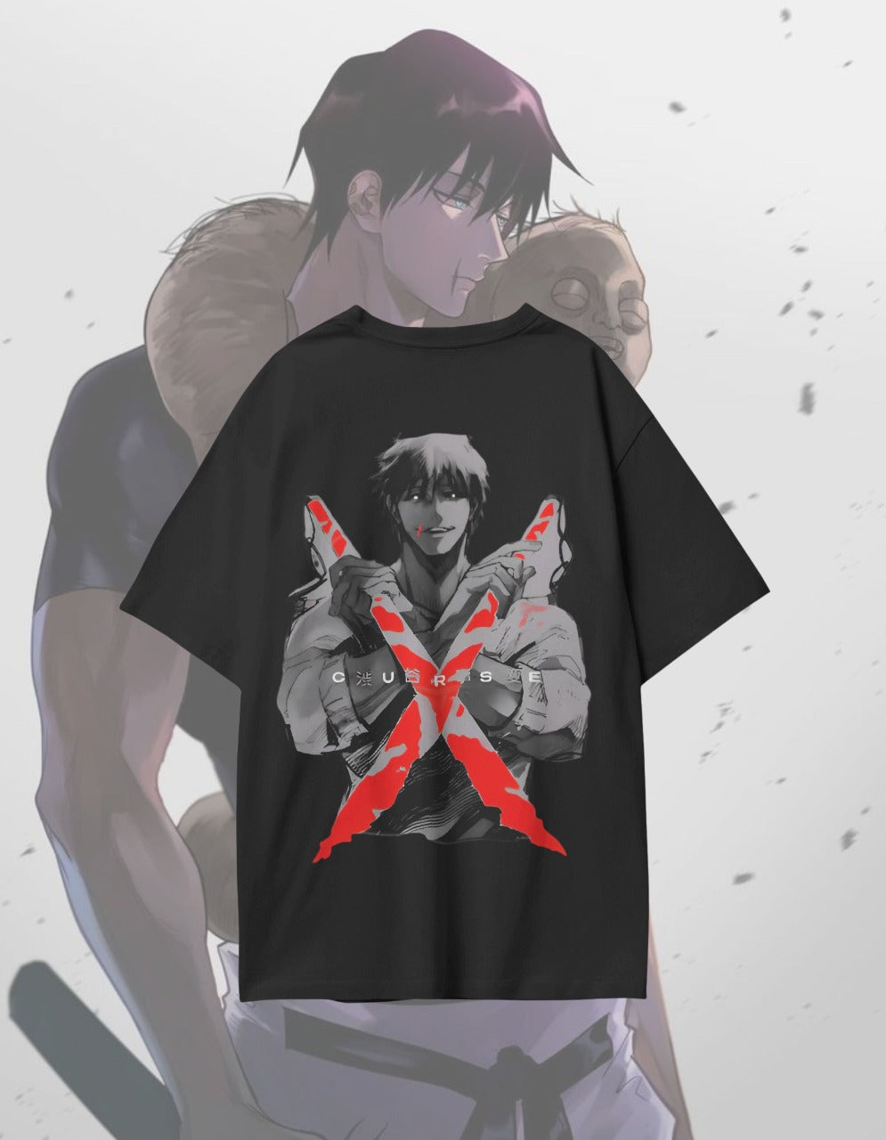 Cursed Slayer Oversized T-Shirt – Assassin Energy | Urban Anime Drop
