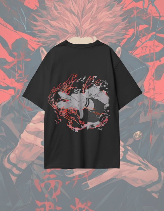 Sukuna Wrath Oversized Tee – Curse King Edition