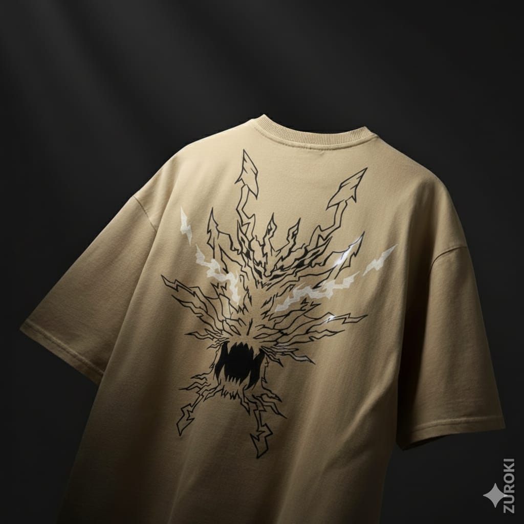 Zenitsu Acid Wash Oversized Tee